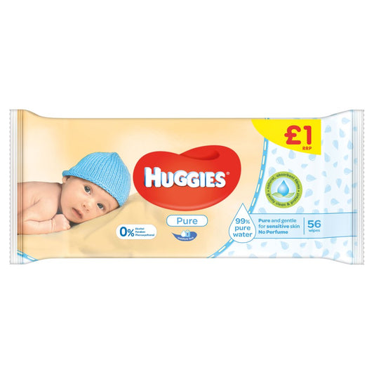 Huggies Pure Baby Wipes £1